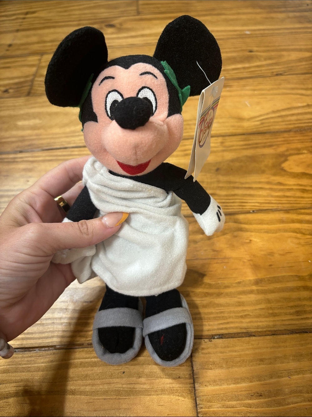 NWT Disney Parks Exclusive Toga Mickey Bean Bag Plush